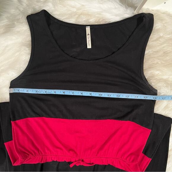 NEW The Hanger Colorblock Striped Chevron Draped Tie Sleeveless Maxi Dress M - Picture 13 of 13